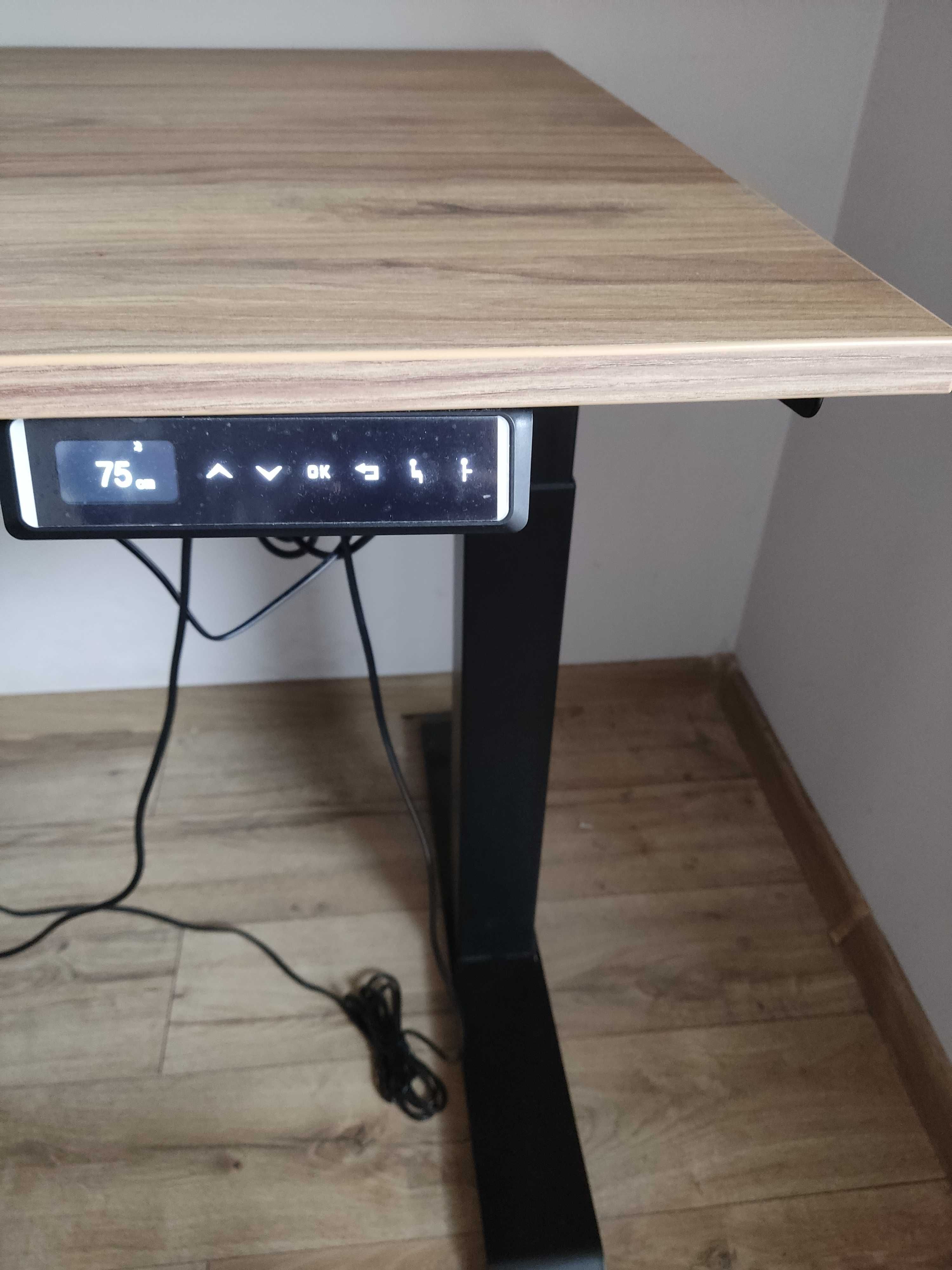 biurko regulowane elektrycznie z płyty meblowej