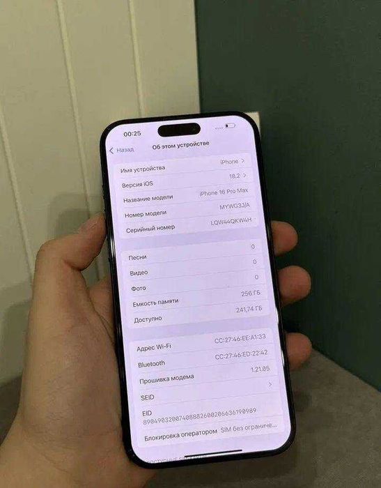 iPhone 16 Pro Max, 256 ГБ