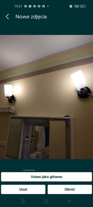 Kinkiet lampa ozdobny