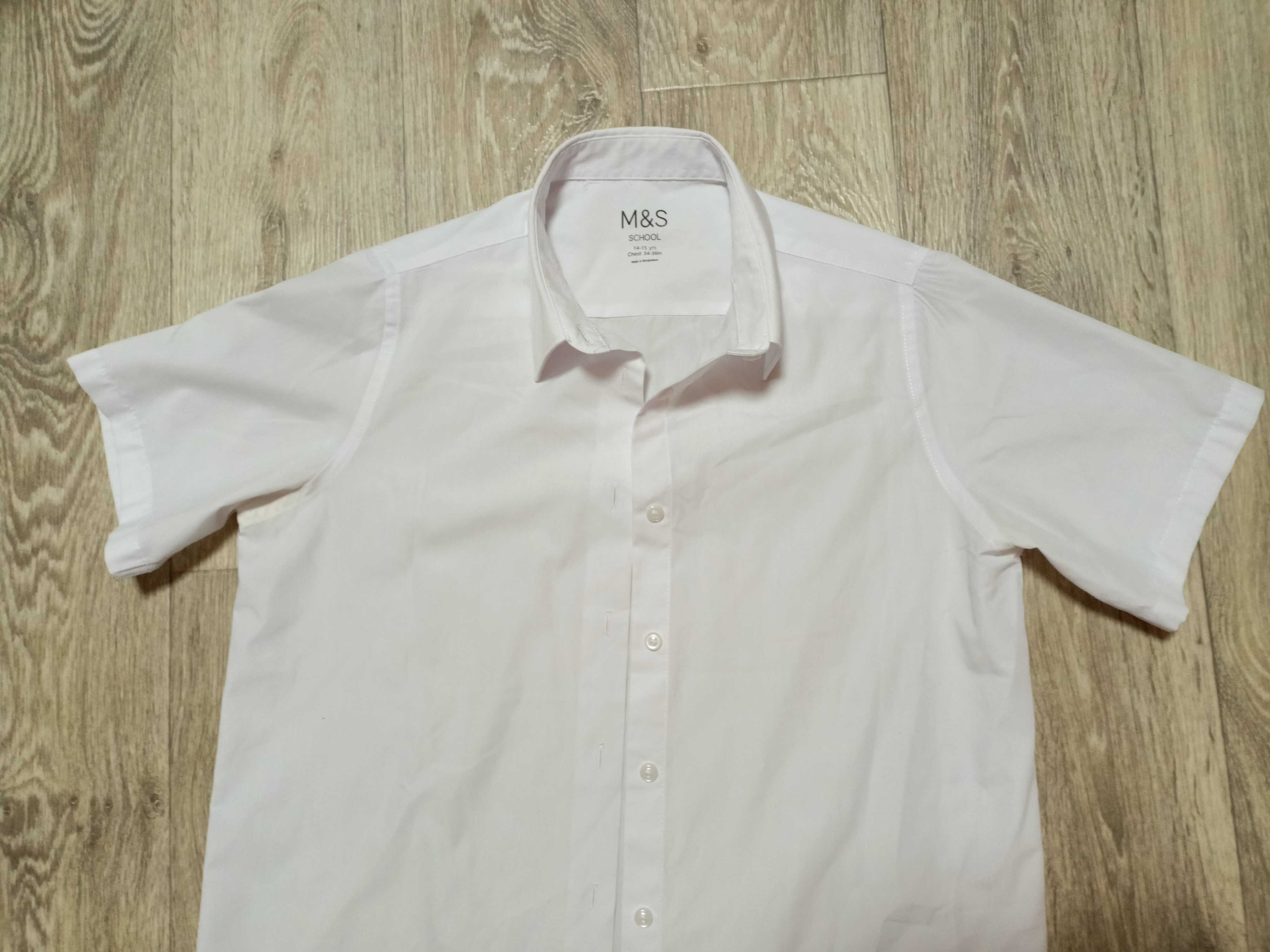 Рубашка белая 14-15 лет рост 164 см подросток, Marks&Spenser