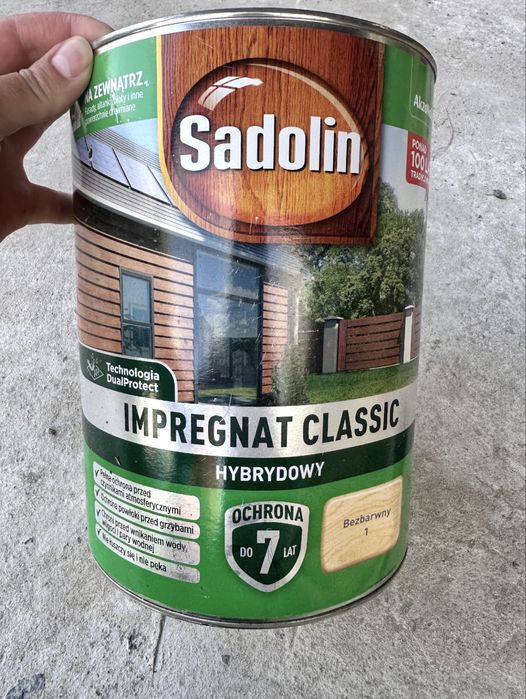Sadolin Impregnat Classic лак безбарвний, Садолін інпрегнат обʼєм 4,5л
