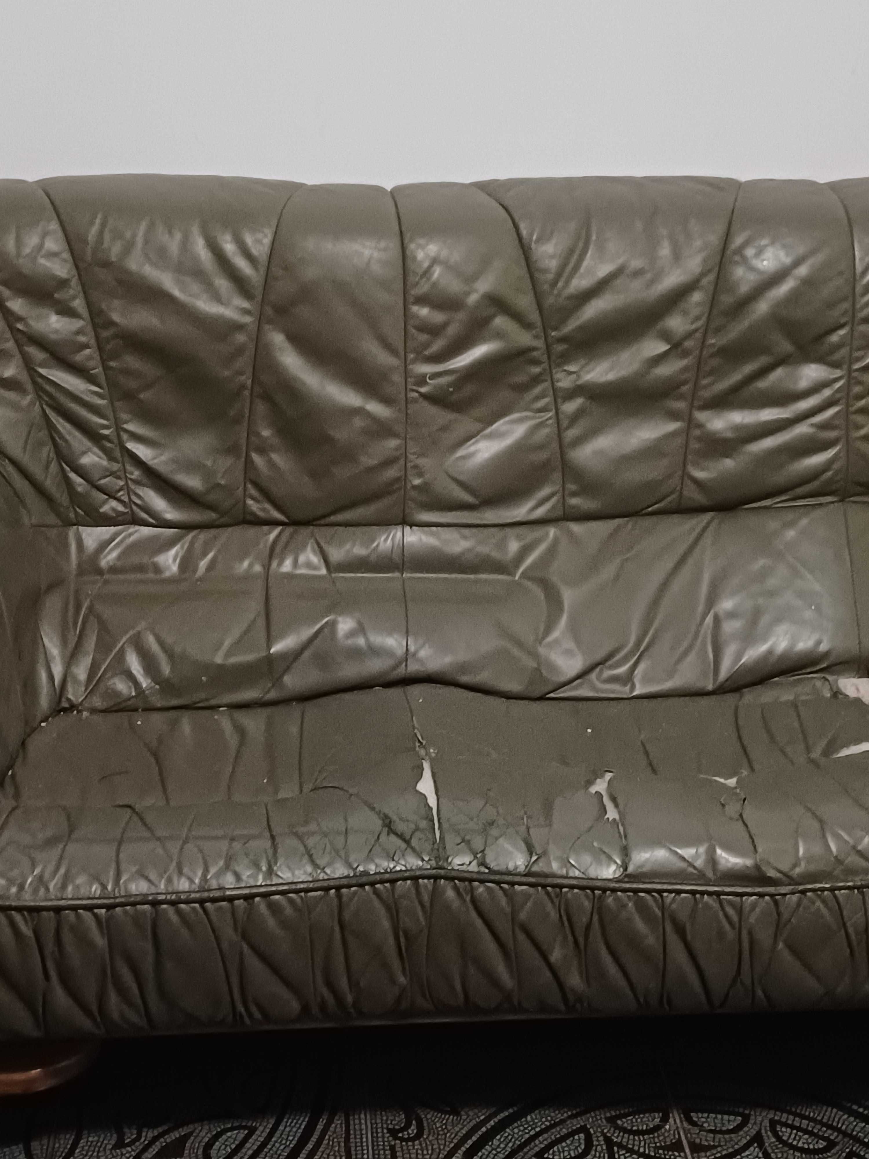 Do sprzedania skórzana sofa  retro do renowacji