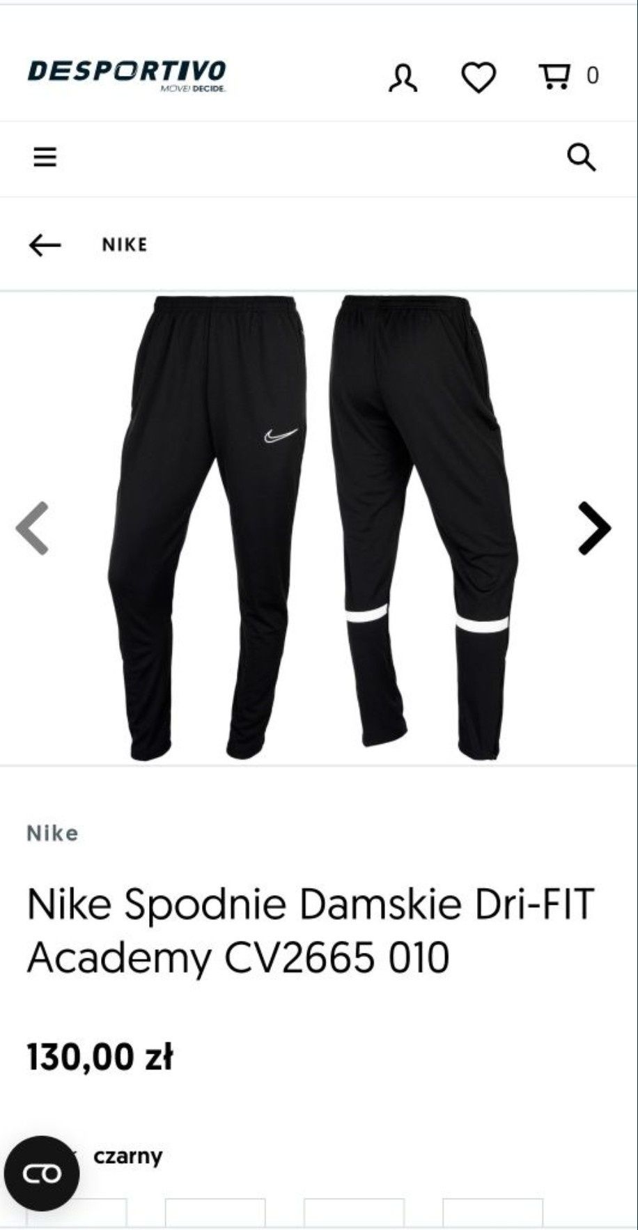 Nike_Spodnie dresowe Damskie_Dri Fit_M