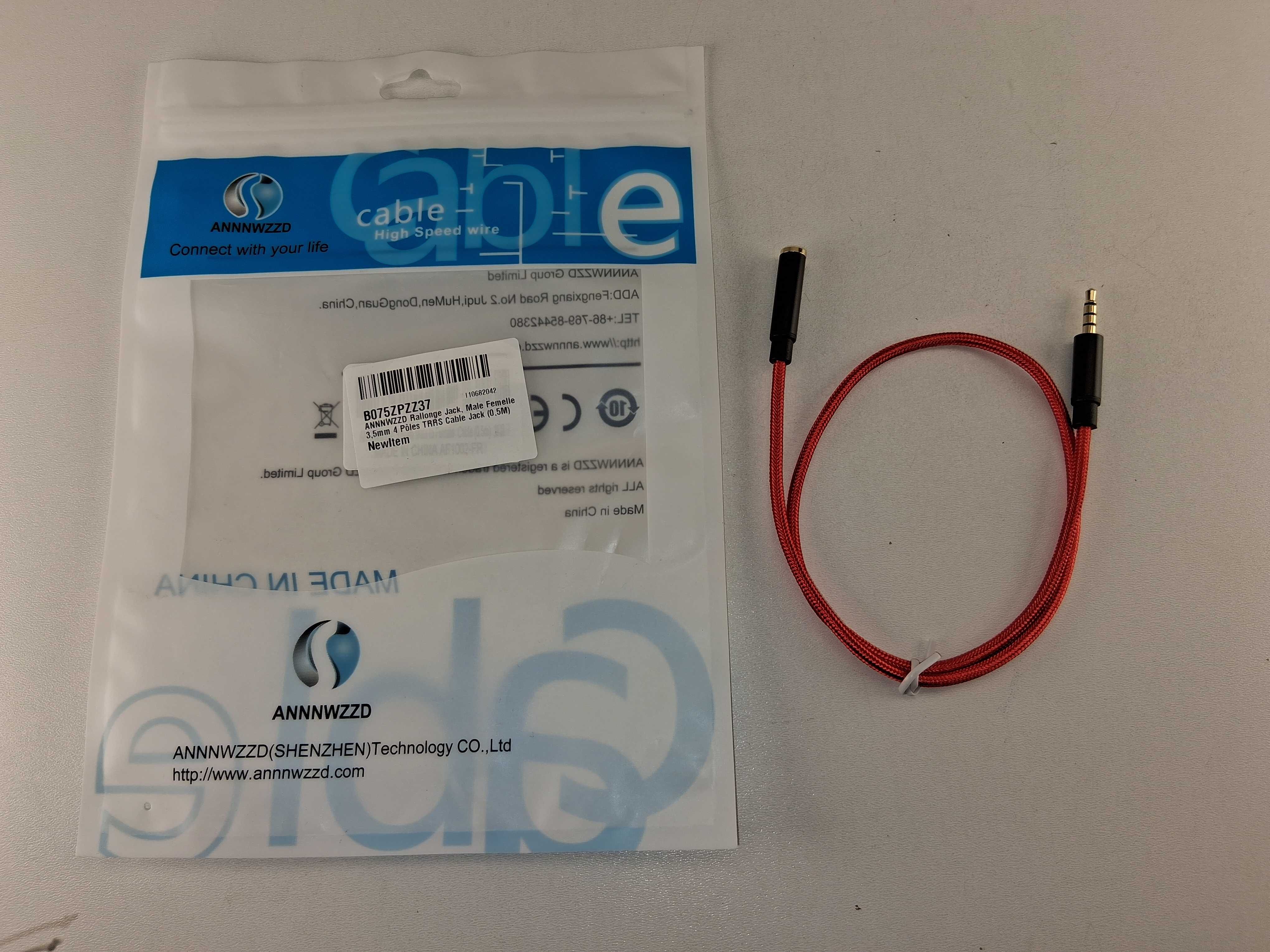 E172 Audio Kabel Przedłużacz Mikrofon Słuchawki Jack 3.5mm