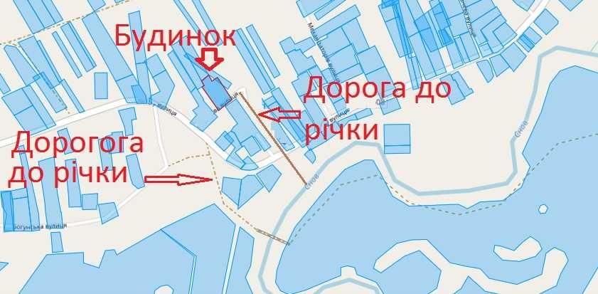 Будинок на берегу Снова с. Макішин Макишин (седнів)