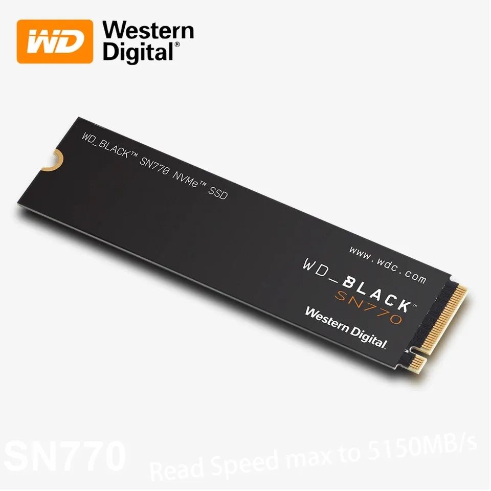 WD Black SN770 NVMe SSD 1TB M.2 (WDS200T3X0E]