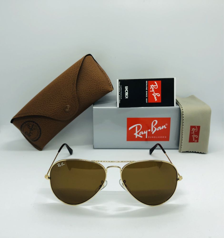 Солнцезащитные очки Ray Ban Aviator Large Metal 3025 001/33 58 стекло