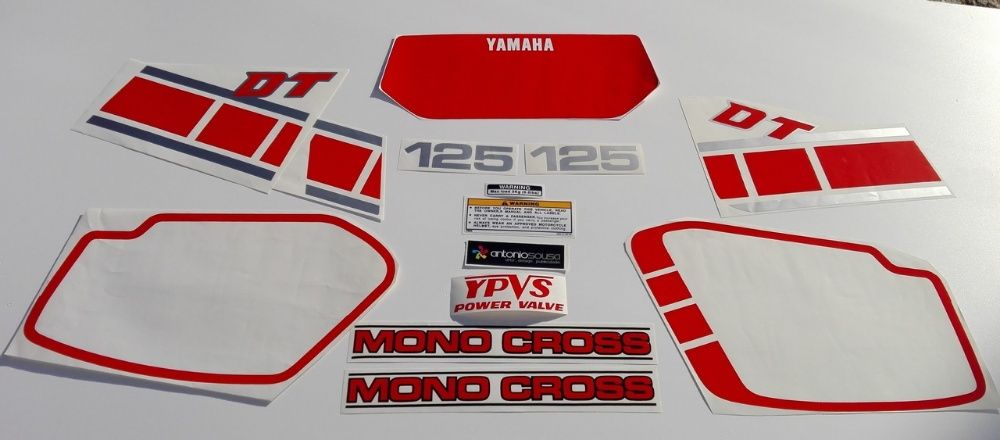 Autocolantes Yamaha DT125 LC YPVS MK4 stickers decalS