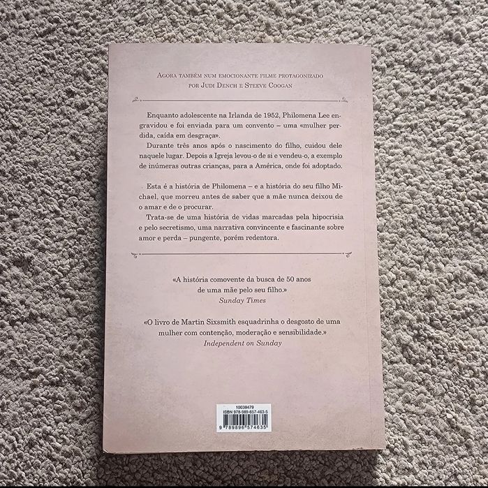 Livro: O filho perdido de Philomena Lee