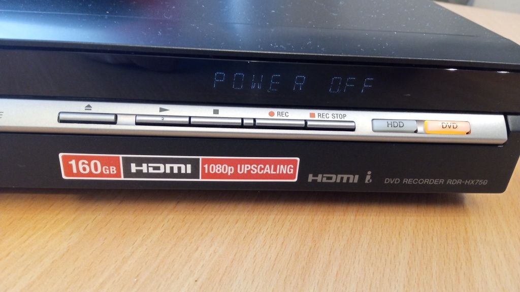 Sony nagrywarka Rekorder DVD HDD RDR-HX750 HDMI