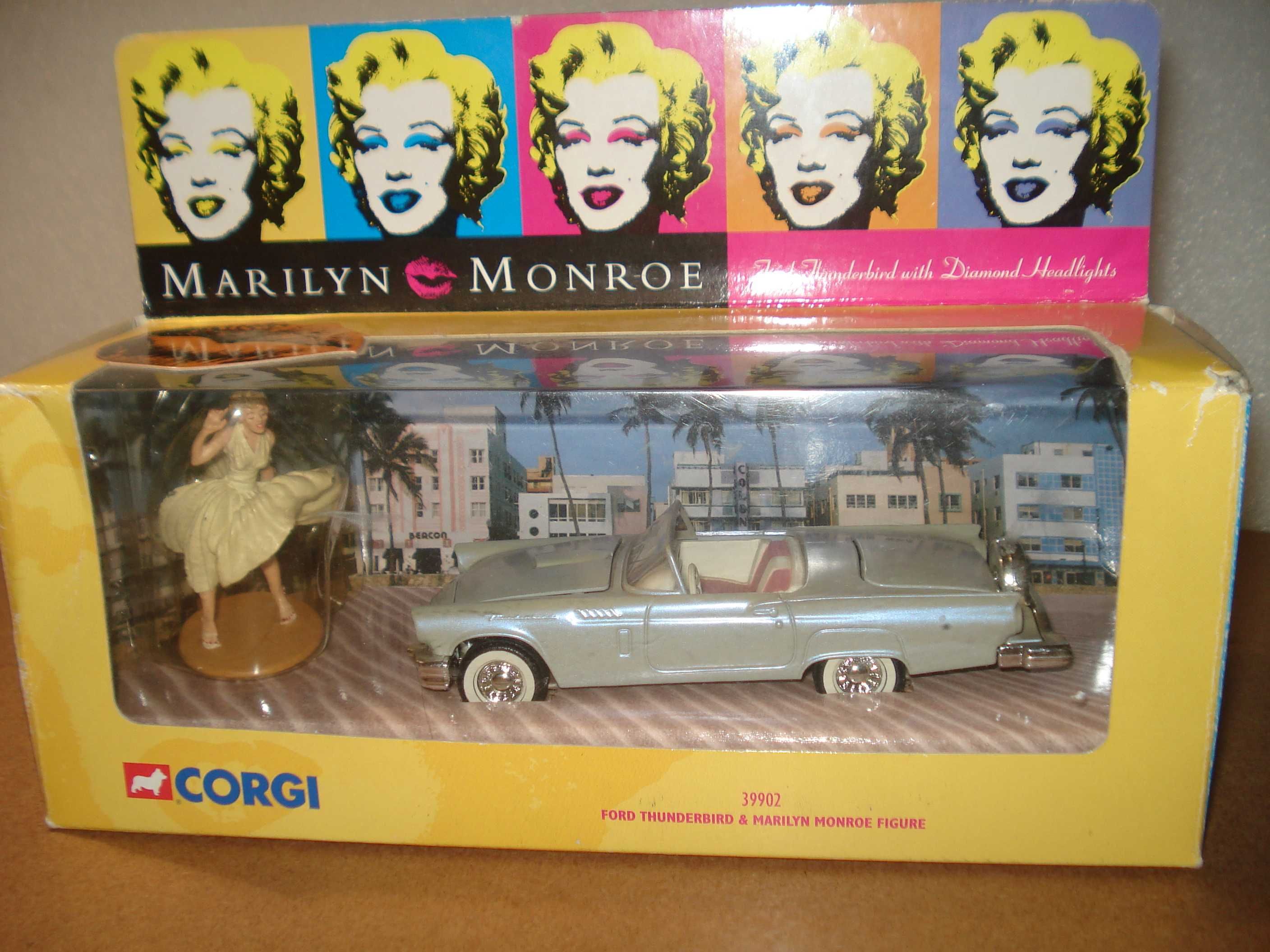 Miniatura Corgi Toys 39902 Marilyn Monroe & Ford Thunderbird
