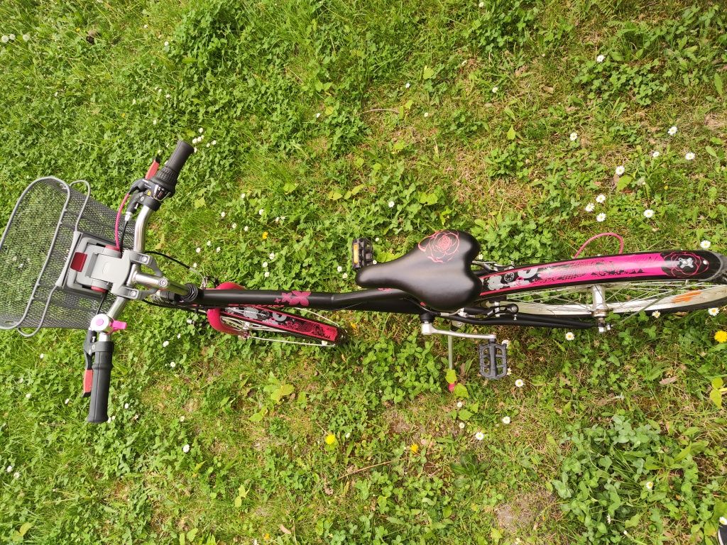 Rower BTWIN poply 500 24" dla dziewczynki