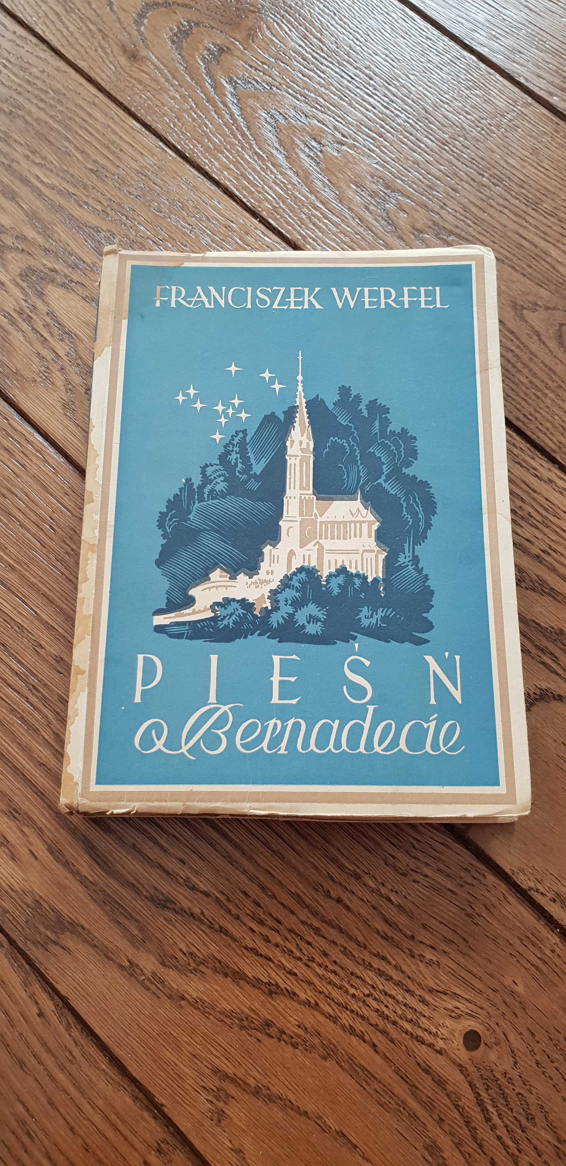 Książka rok 1949 "Pieśń o Bernadecie" Franciszek Werfel - tom II