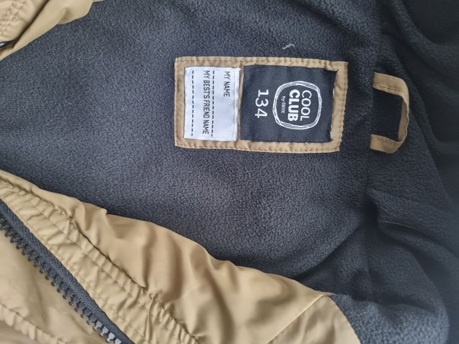 Kurtka jesienno-zimowa 134 cool club smyk khaki