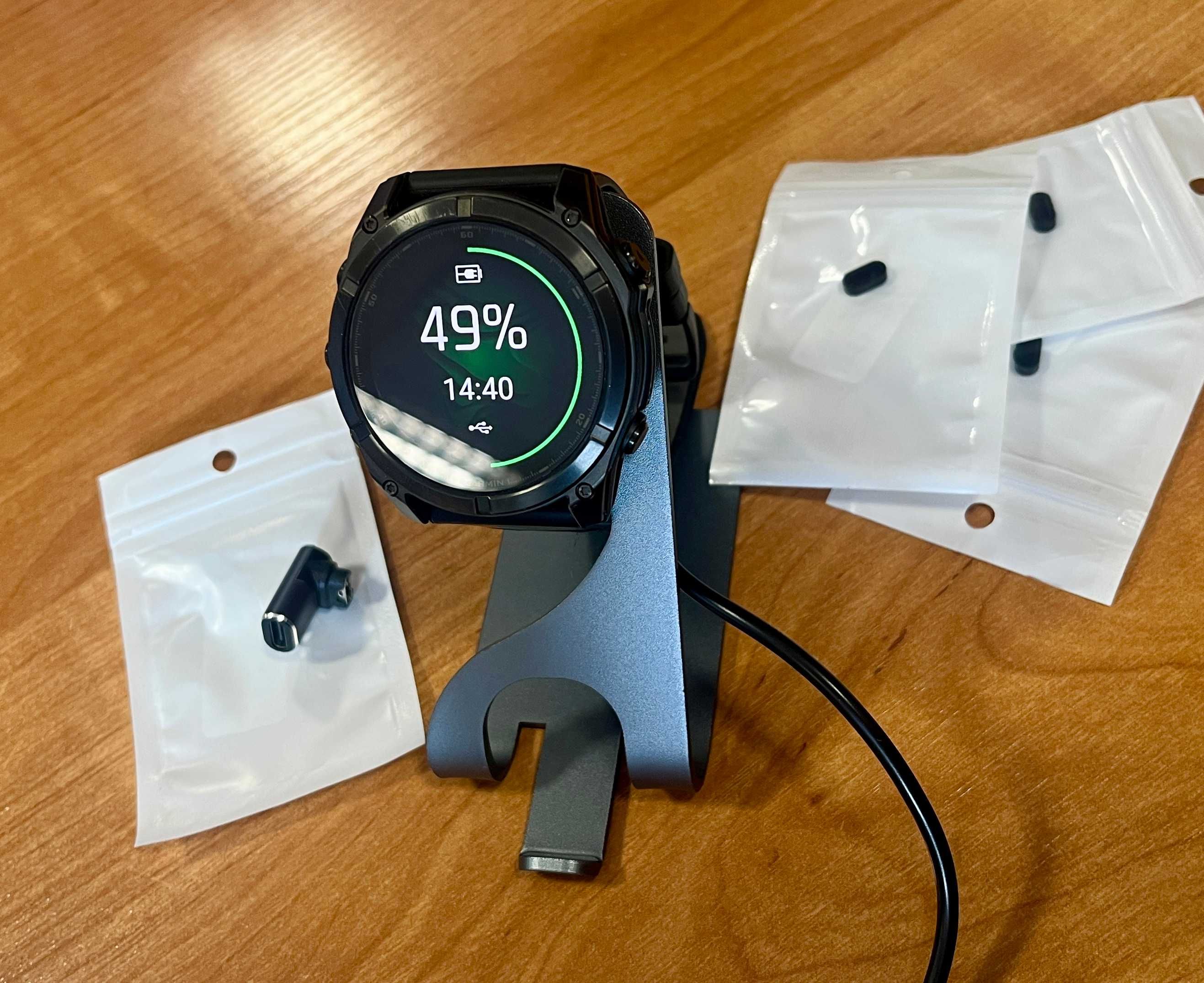 Stacja dokująca, ładowarka GARMIN, fenix 8 itp. + przejściówka USB-C