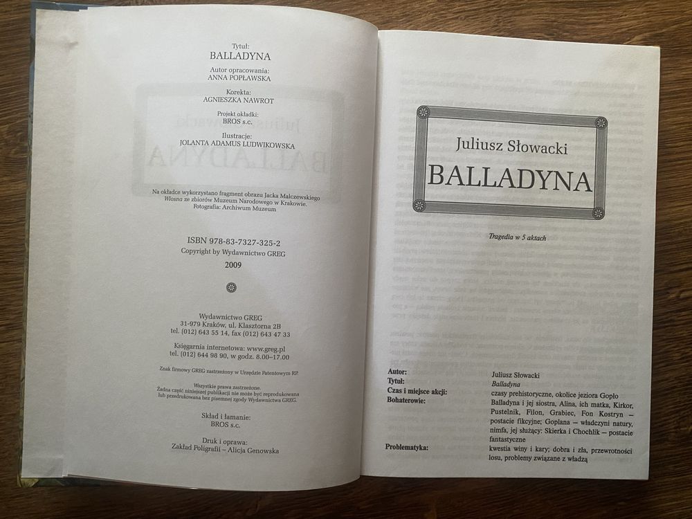 Balladyna - Juliusz Słowacki