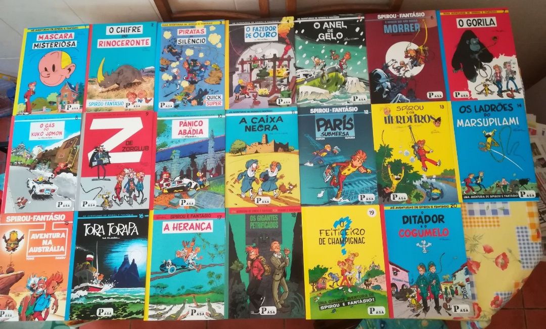 75 Albúns Spirou da Arcádia, Asa,  Pública, Meribérica, C. de Leitores