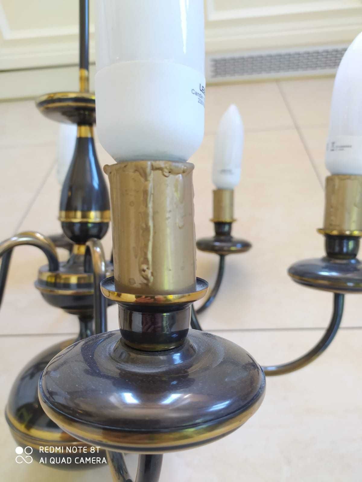 Żyrandol lampa na 6 żarówek