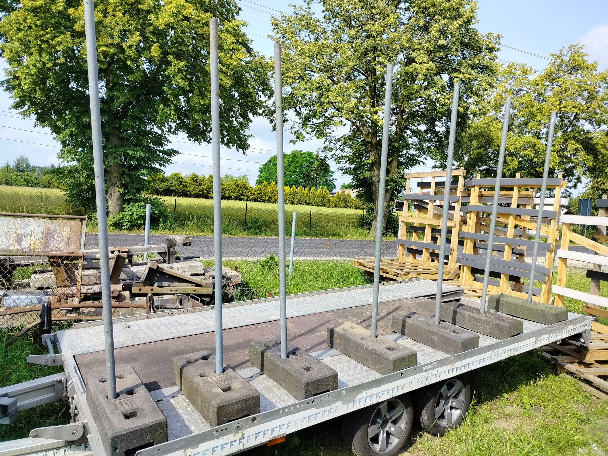 Ogrodzenie tymczasowe podstawa słupek 7 szt Betafence