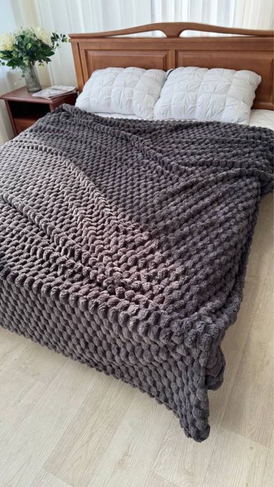 Плед шарпей соти шоколад 200*230