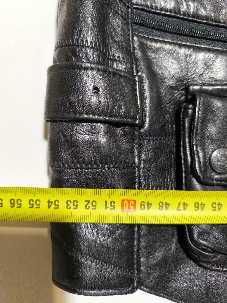 Kamizelka skórzana męska ELAZAR rozmiar L