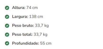 Secretária Branca com arrumação