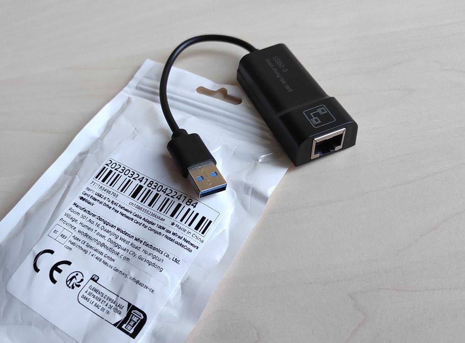 сетевая карта USB 2.0 -> RJ45