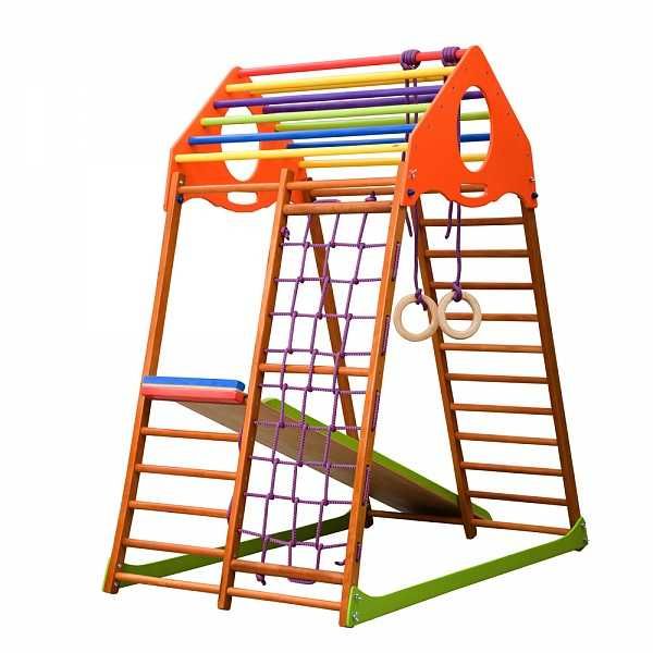 Дитячий майданчик спортивний, шведская стенка, горка, качеля