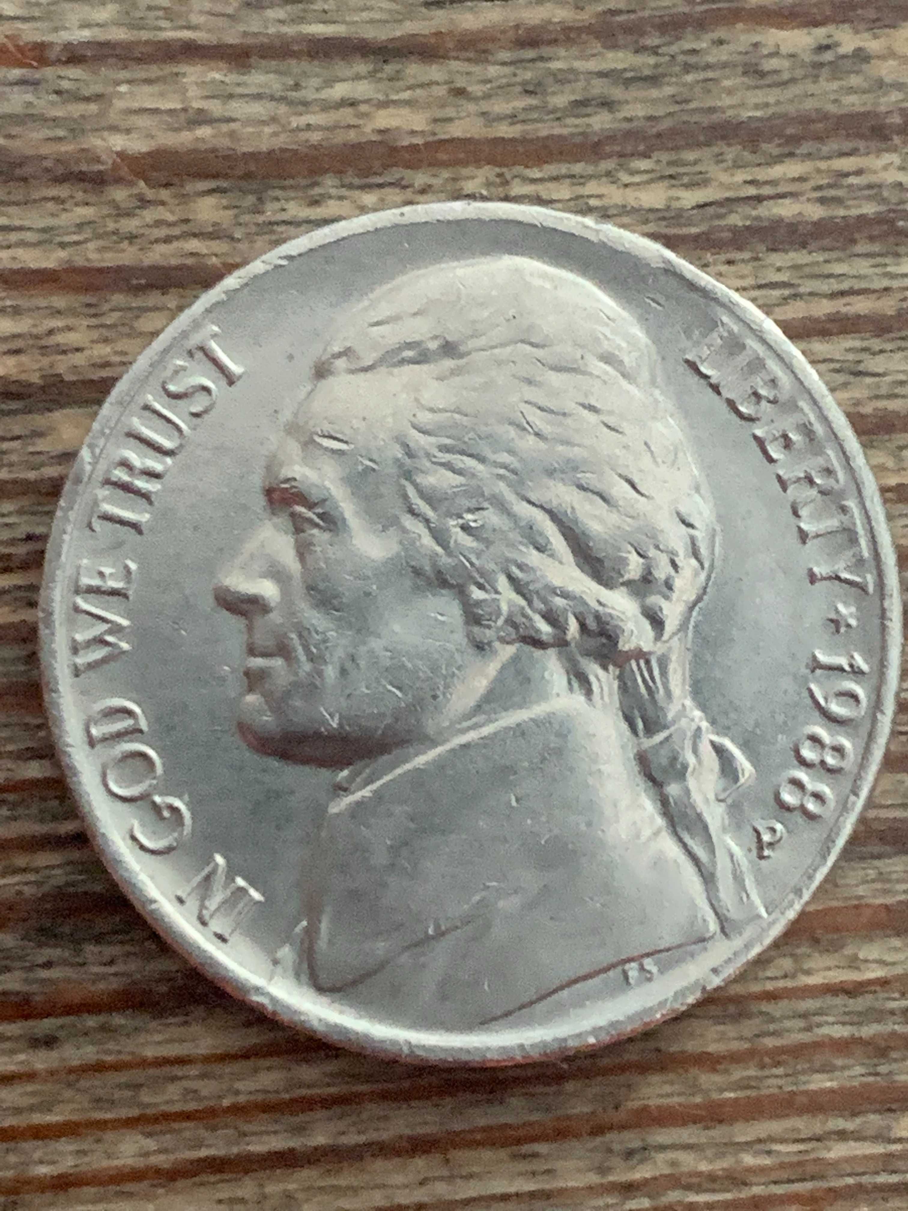 5 centów US, 1988 r