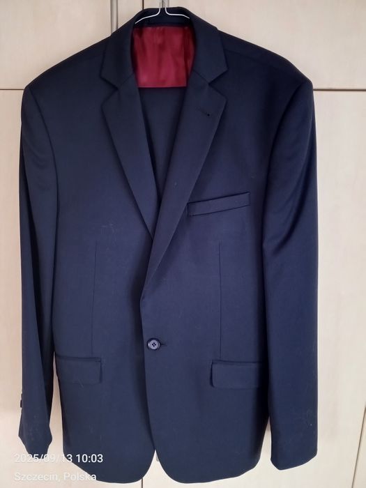 Garnitur ciemny granat 176/86