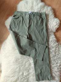 Rybaczki spodnie materiałowe szorty bermudy m l xl khaki zielone