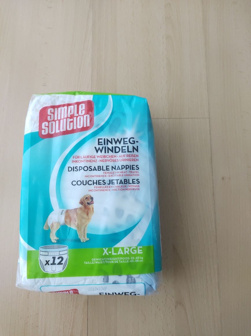 Fraldas Simple Solution Cachorra XL