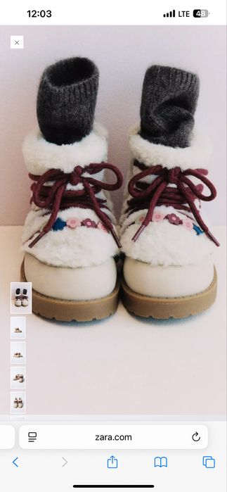 Нові черевички zara для дівчинки
