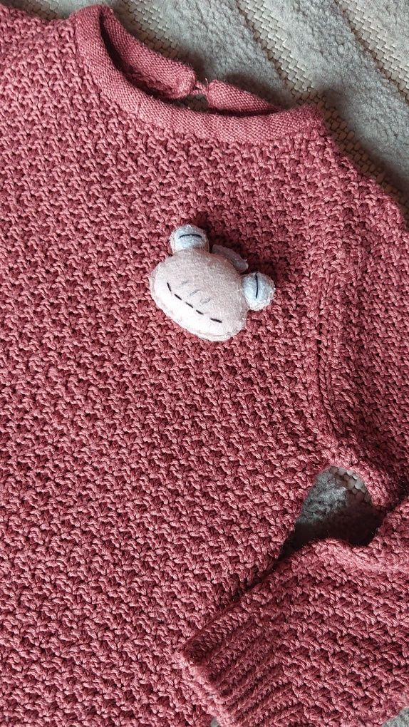 Zara knitwear 80-86 sweterek sliczny