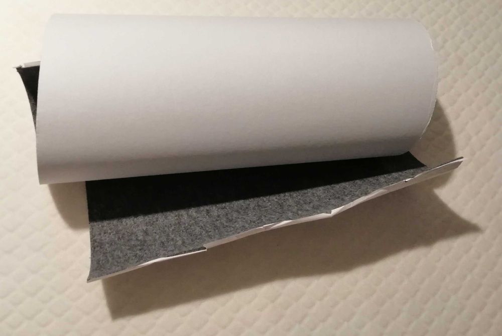 Filc samoprzylepny, szary, pod meble, 4,5mm, arkusz 50x95 cm