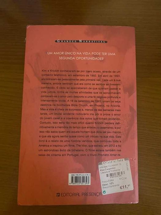 Livro Prometo Amar-te