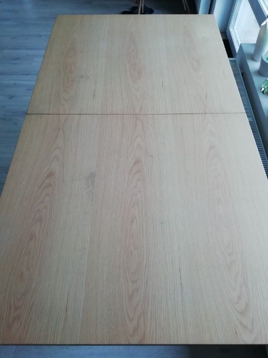 DUŻY BLAT Stół drewniany fornir rozkładany MILANO Loft 160 240 drewno