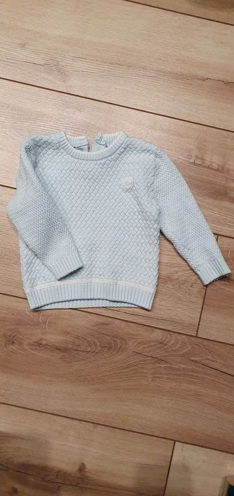 Zimowy sweterek dla chłopca r. 74