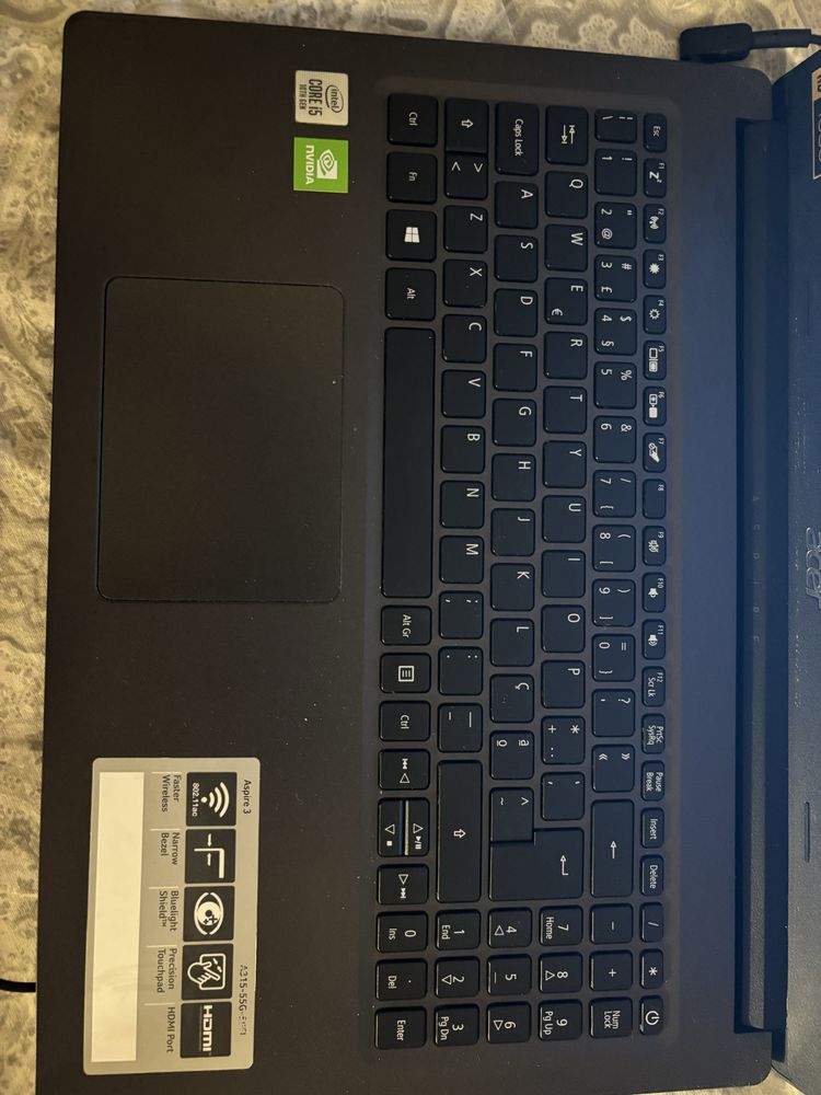 Acer Aspire A315-55 – i5 10ª geração | 8GB RAM | SSD | Windows 11
