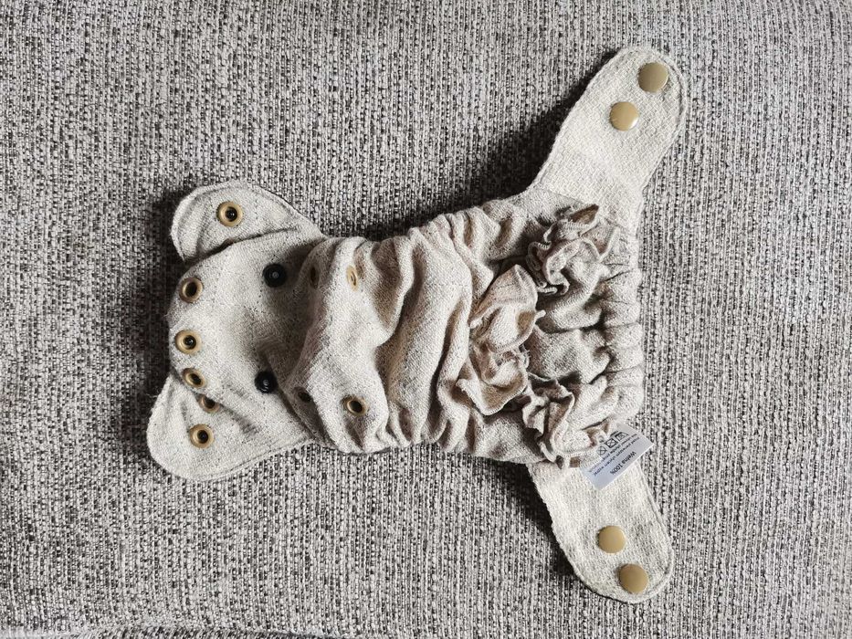 Otulacz wełniany Pieluszka wielorazowa z kokardką Green Pieluszki NB