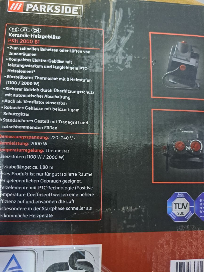 Nagrzewnica ceramiczna Parkside PKH 2000 B1