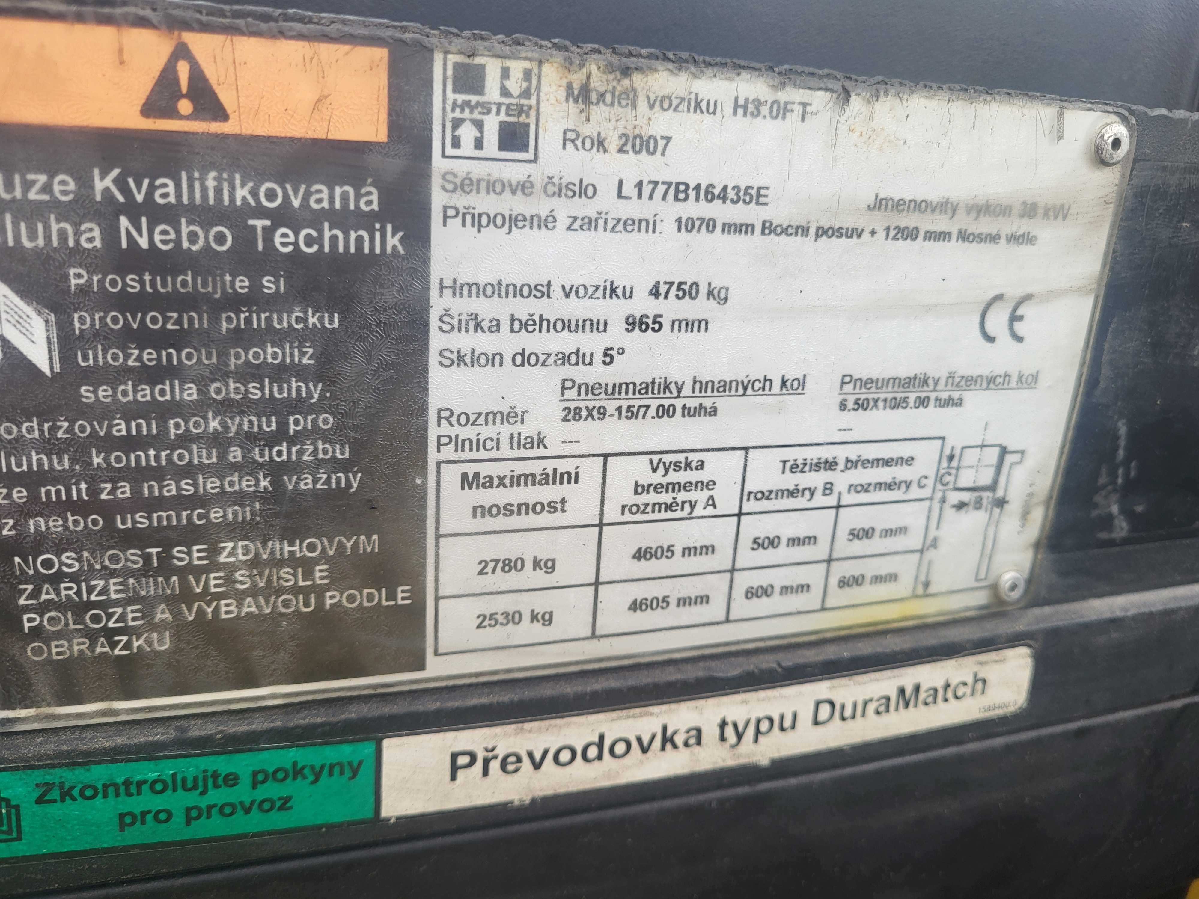 Wózek widłowy Hyster