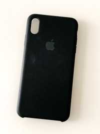 Apple iPhone Xs Max etui silicone case czarny czarne
