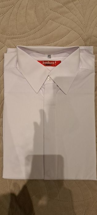 Biała koszula dla chłopca r. 158