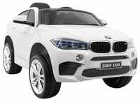 BMW X6M autko na akumulator skóra piankowe koła Biały JJ2199