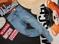 H&M - denimowe spodnie jeans super soft r 116