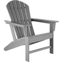 Krzesło ogrodowe w stylu rustykalnym jasnoszary OUTLET