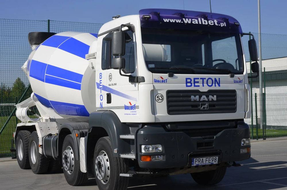MAN TGA  Man Tga 32.350 betonomieszarka,gruszka, Liebherr 9m3 .klima,fv 23%