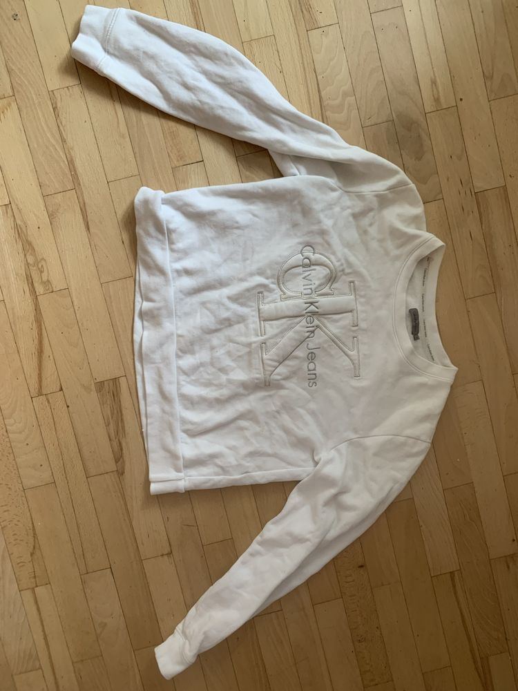 Bluza calvin klein ck biała S