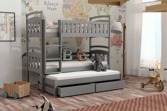 Nowe piętrowe łóżko dla trójki dzieci wojtek 7 materace 190x80 !